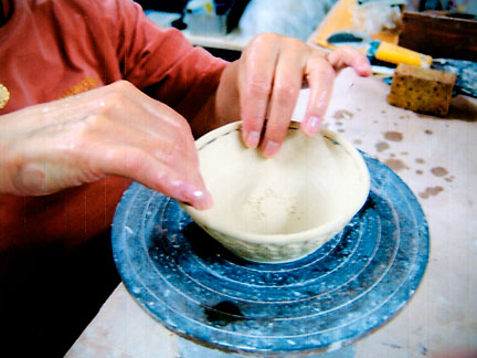 Cara Driscoll in her studio
